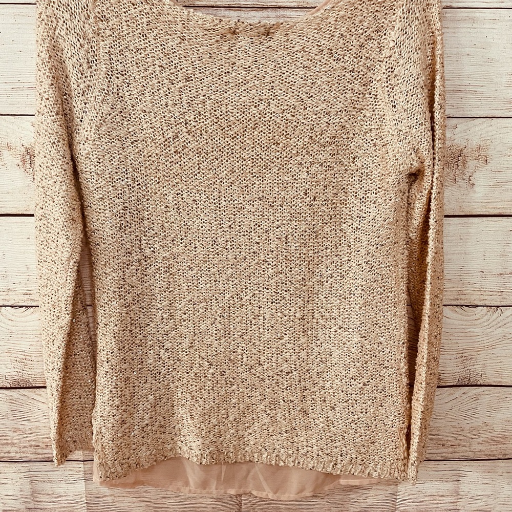 NWT Apt 9 Cameo Rose Sequin Pullover Sweater PM - Picture 3 of 5